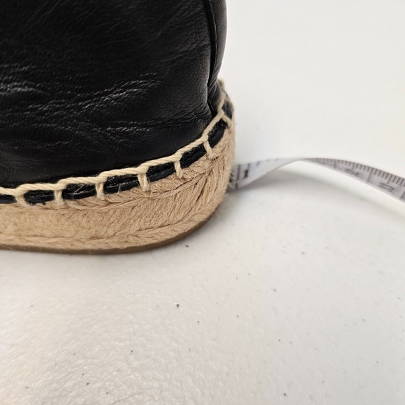 Tory Burch US Nappa Leather Espadrille Flat Shoes Navy Blue Travel SEE SIZE NOTE - Picture 13 of 13